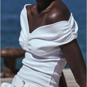 Zara PLEATED COTTON TOP